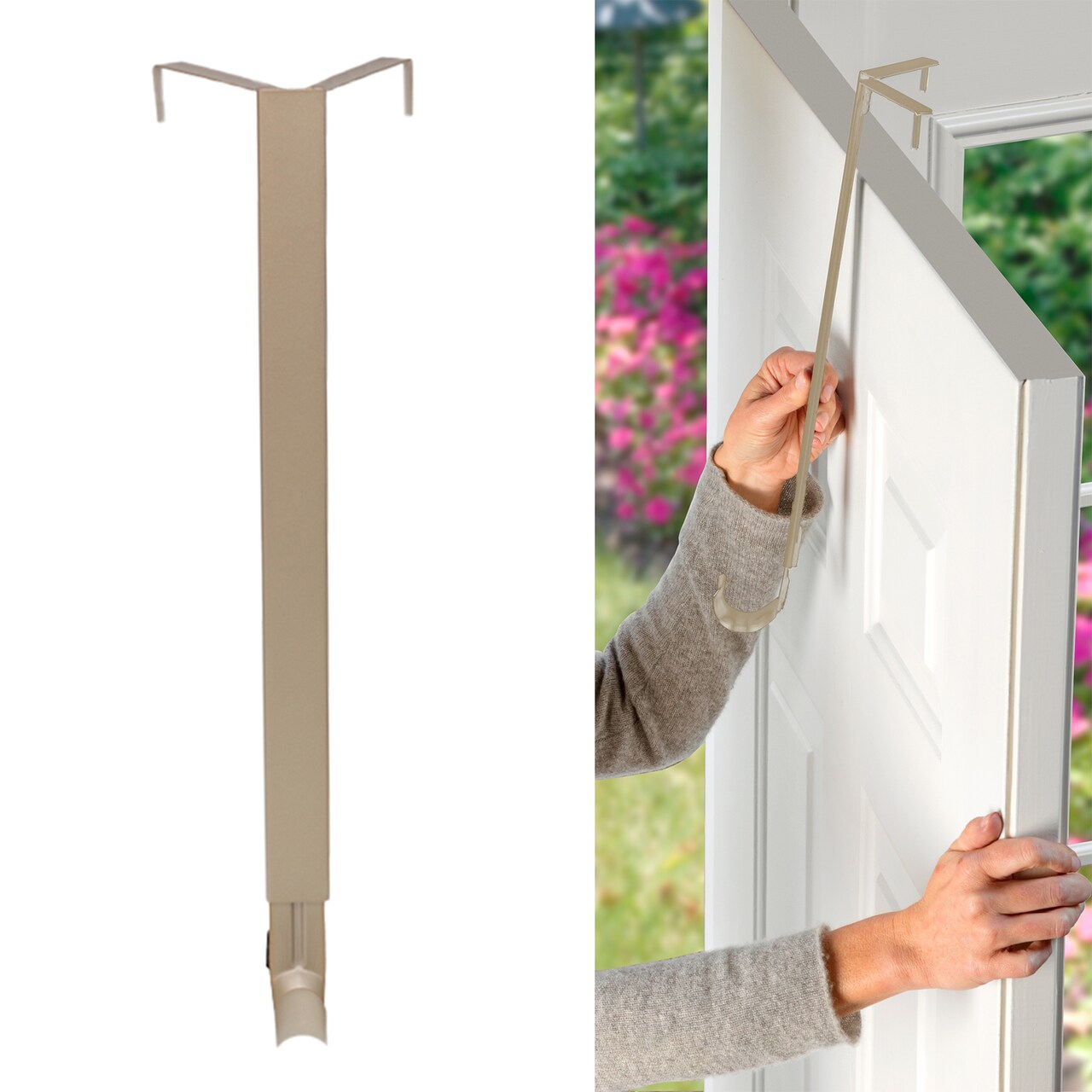 Haute Decor Adapt Adjustable Wreath Hanger, Top & Length Adjustable